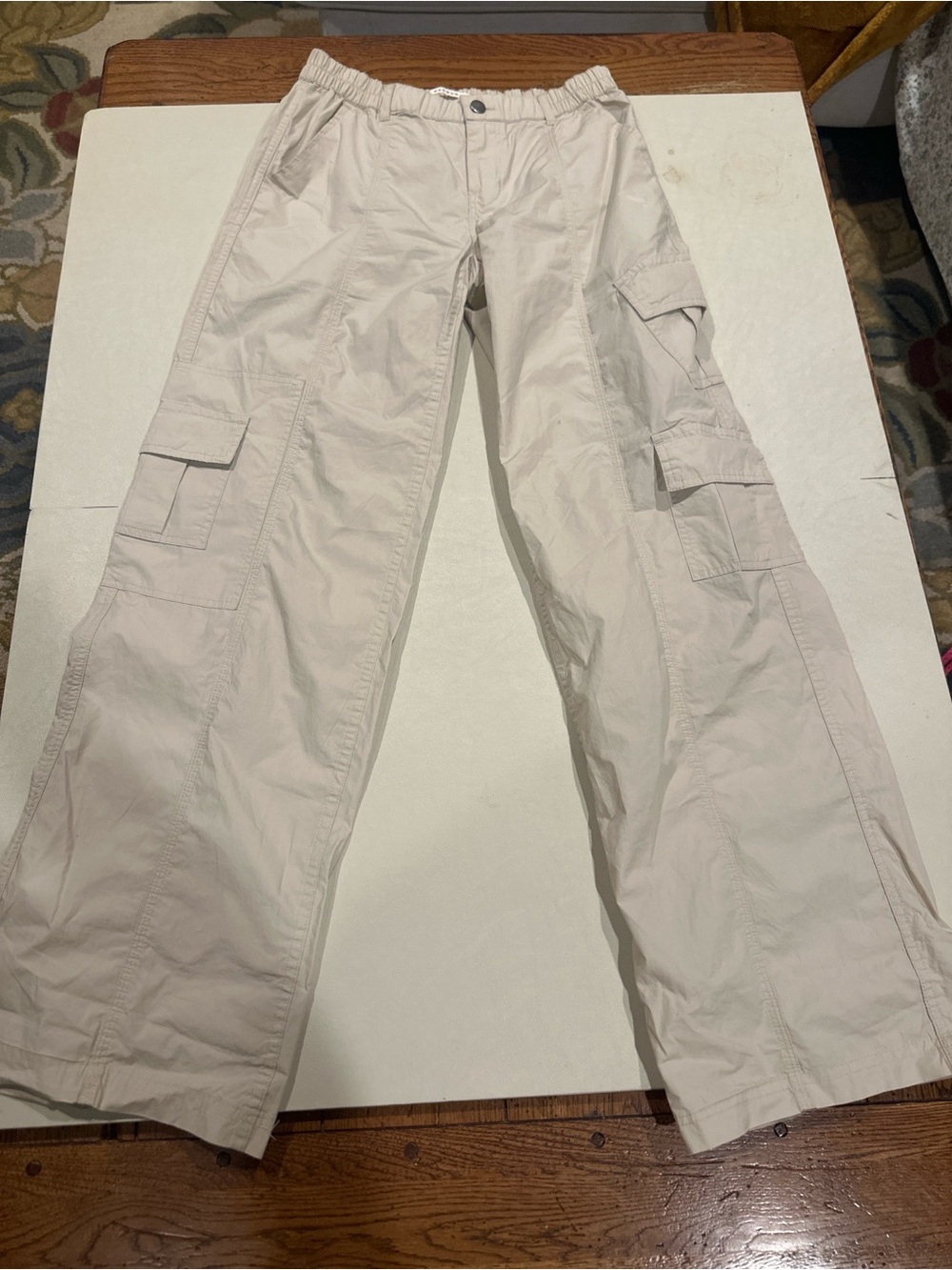 Womens Y2K Utility Pacsun Low Rise Puddle Lightweight Cargo Pants Size Small